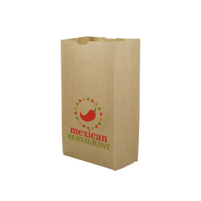 Bolsa Americana Kraft M (26+14x40cm) - (personalizada a 1 tinta - 2 caras)- 1500 unidades