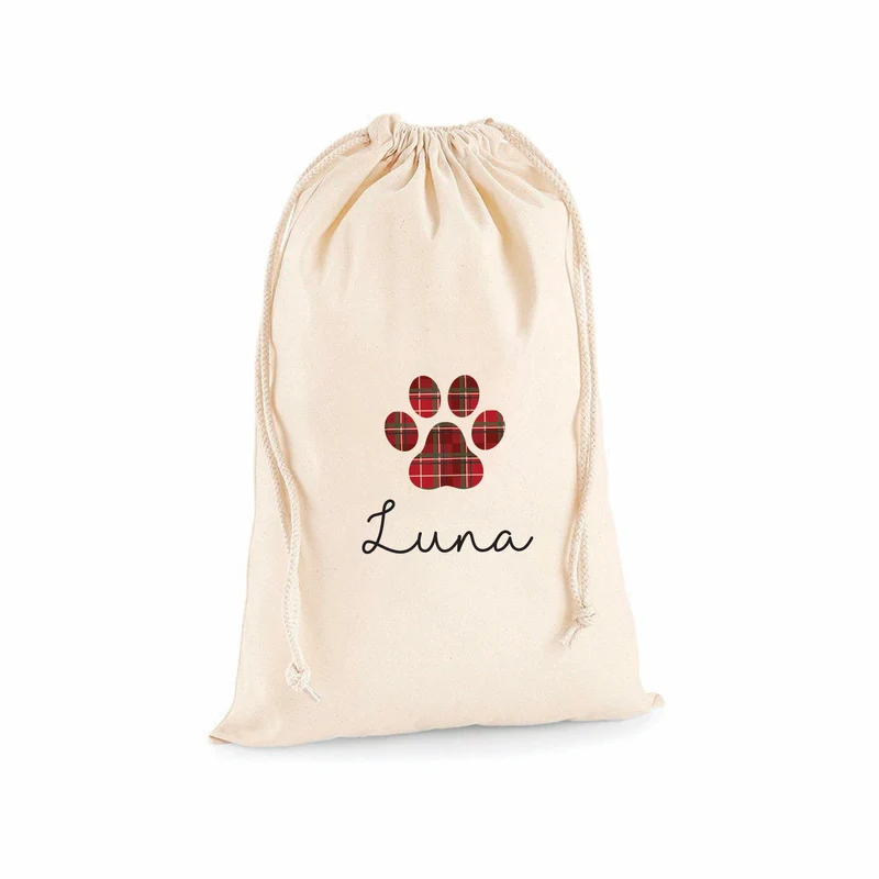 Saco personalizado para perros huella estampado