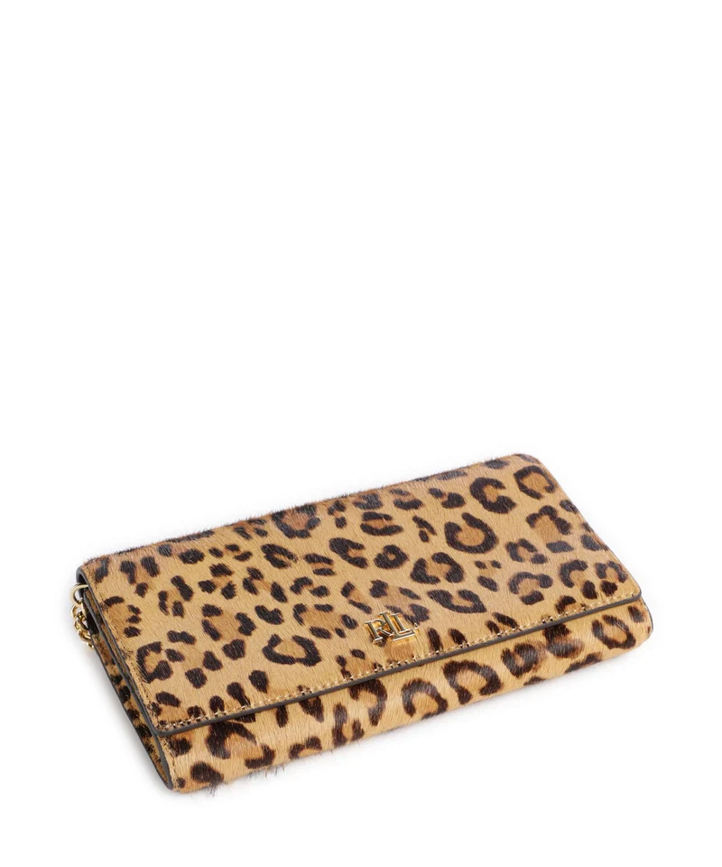Lauren Ralph Lauren Adair II Large Monedero modern leopard/chestnut brown