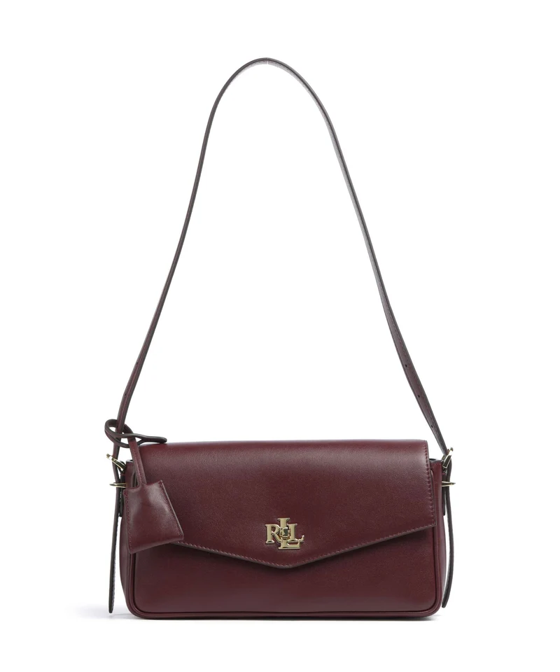Lauren Ralph Lauren Farrah Medium Bolso de hombro dark garnet