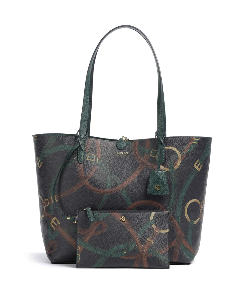 Lauren Ralph Lauren Medium Bolsa shopping season green/urban bltng/navy multi