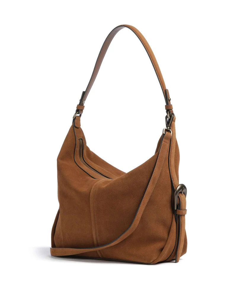 Liebeskind Paris II Hydro Suede M Bolso de hobo brown