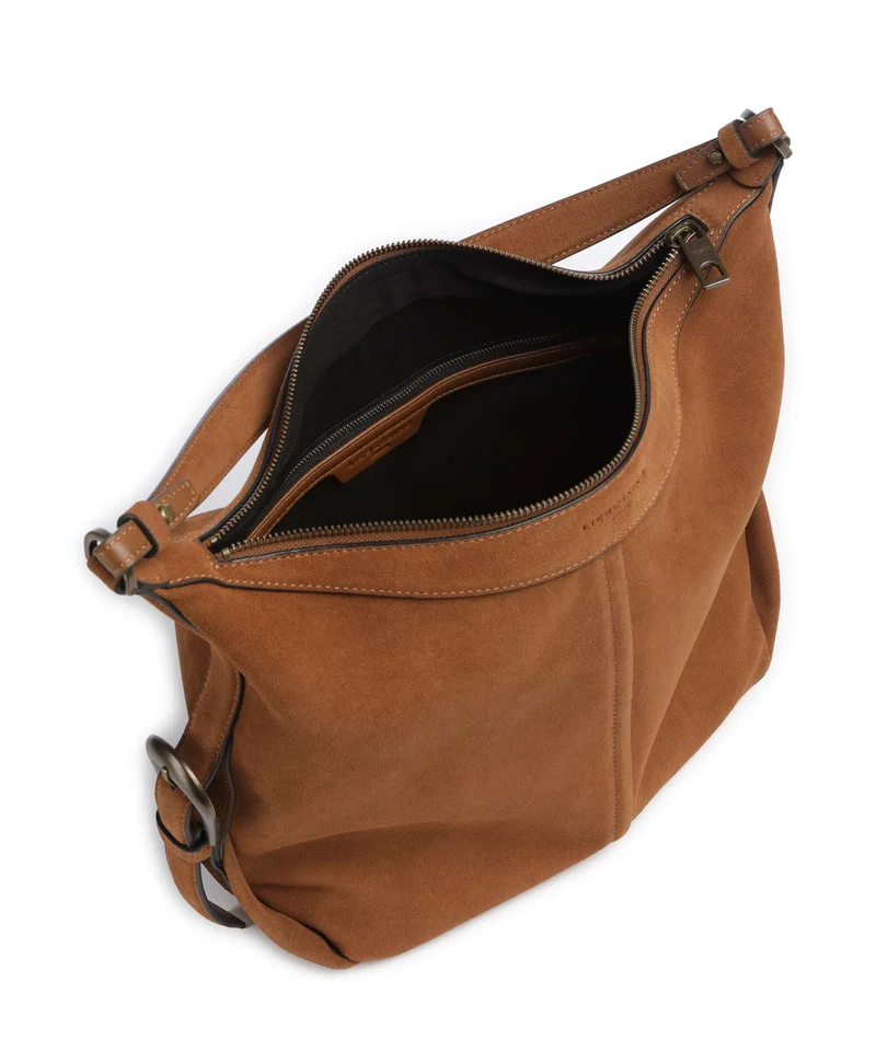 Liebeskind Paris II Hydro Suede M Bolso de hobo brown