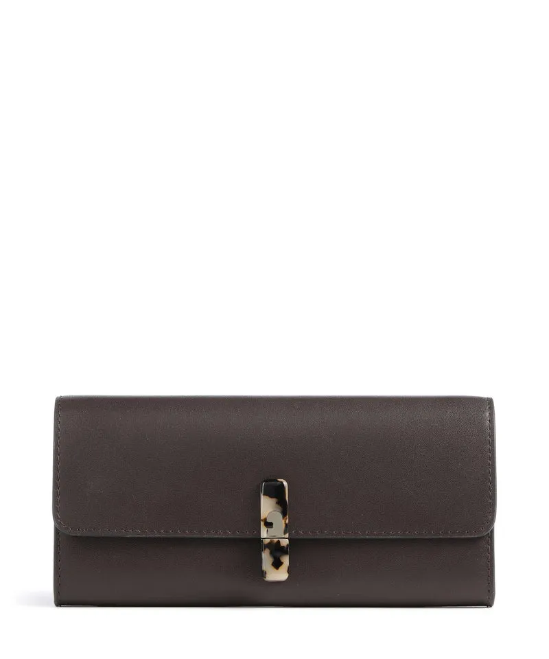 Furla Iride Continental Monedero cioccolato