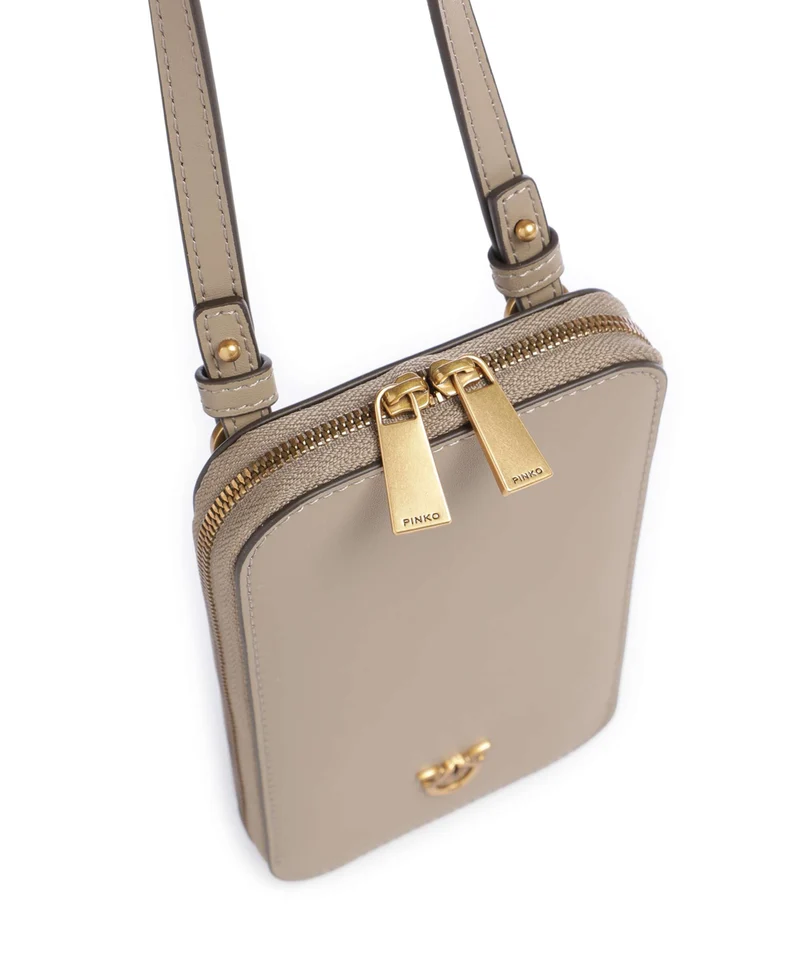 Pinko Bolsa para móvil grigio talpa/antique gold