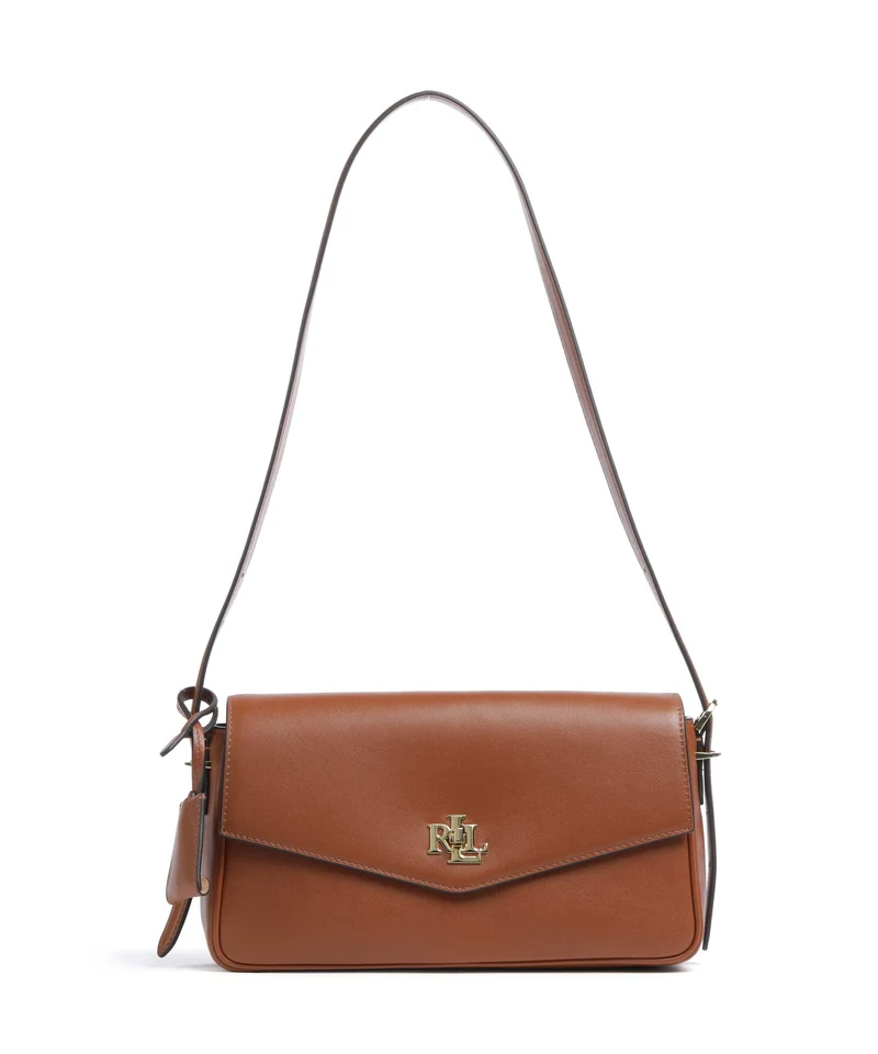 Lauren Ralph Lauren Farrah Medium Bolso de hombro lauren tan