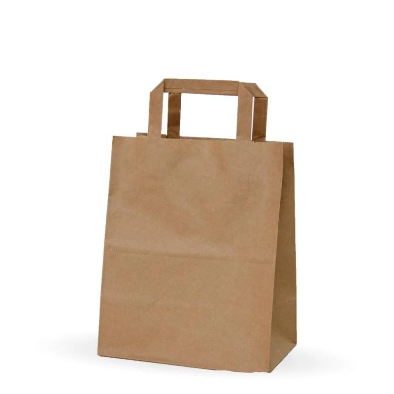 Bolsa Kraft Asa Plana XS 90gsm (22+10x29cm)
