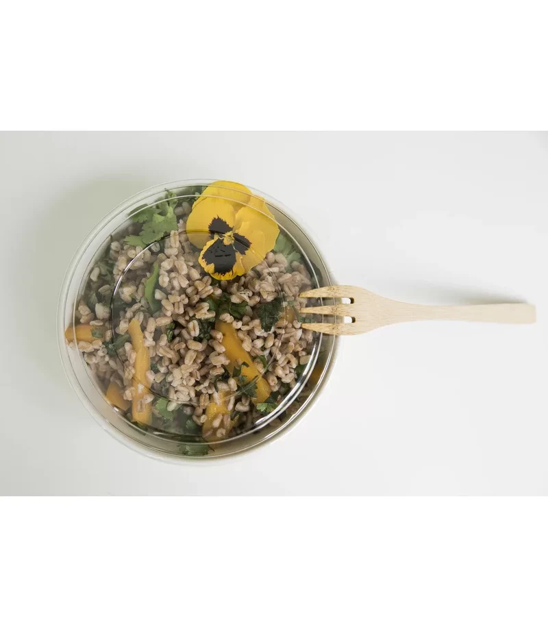 Ensaladera Cartón 1100 ml + Tapa rPET Antivaho