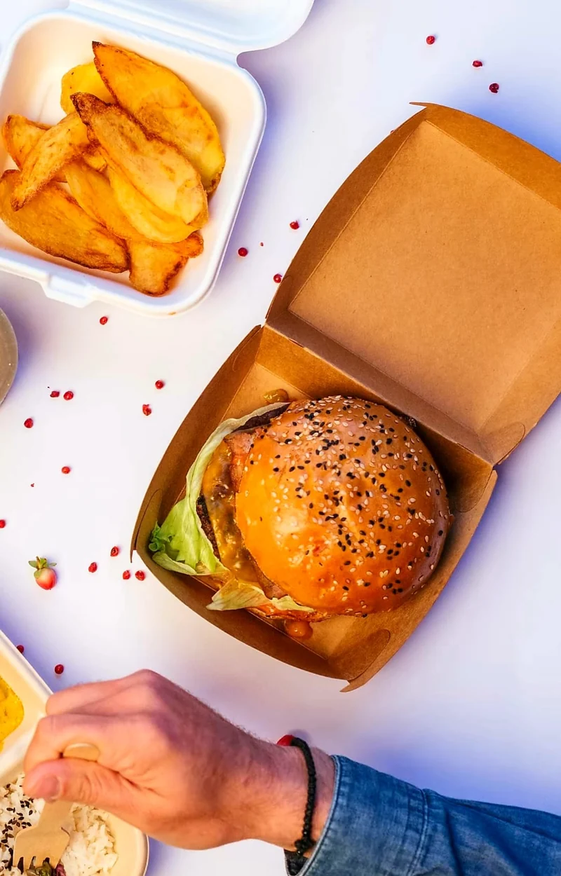 Caja Kraft Hamburguesa Gigante 17x17x8cm
