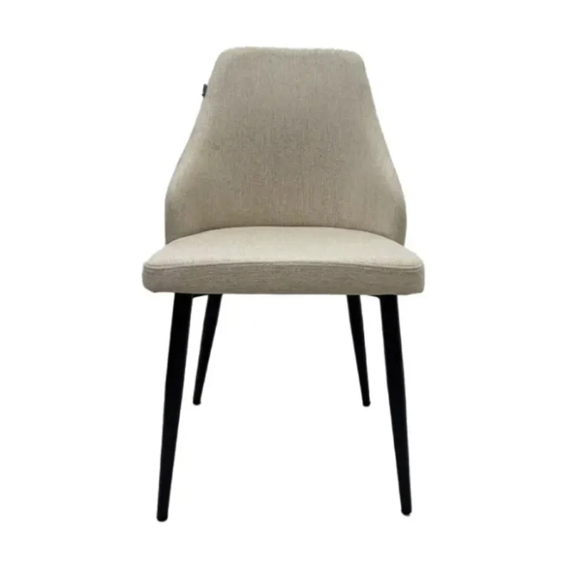 Tokoa Silla para Comedor Metálica Tapizada con Lino (CS-687)