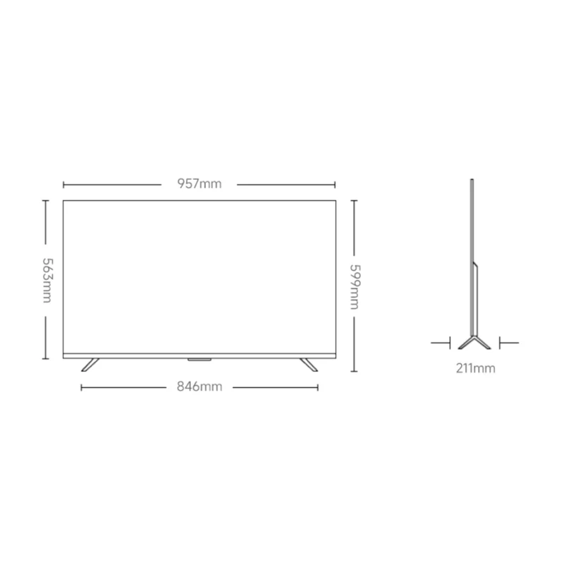 Xiaomi Pantalla 43" QLED UHD 4K Smart A Pro 2026 U, 63977