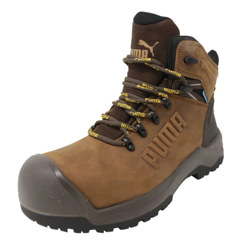 Puma Zapatos de Seguridad Dialéctricos Iron HD MID Café/Negro, para Hombre