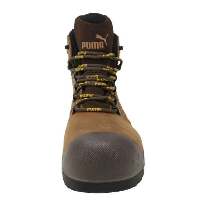 Puma Zapatos de Seguridad Dialéctricos Iron HD MID Café/Negro, para Hombre