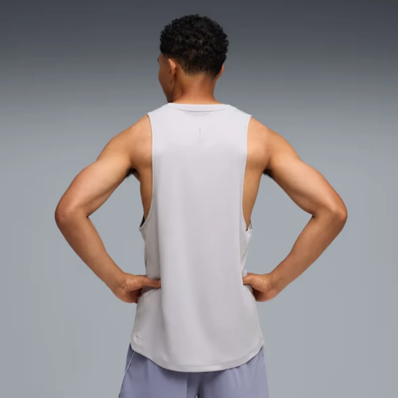 Puma Camiseta Deportiva sin Mangas Running Velocity Gris, para Hombre