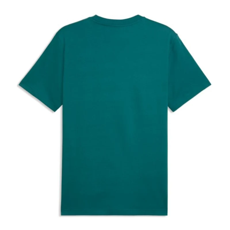 Puma Camiseta Manga Corta Graphic Wording Tee Verde, para Hombre
