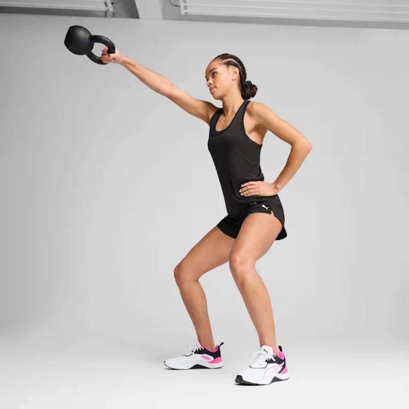 Puma Camiseta Deportiva sin Mangas Essentials Train All Day Negro, para Mujer