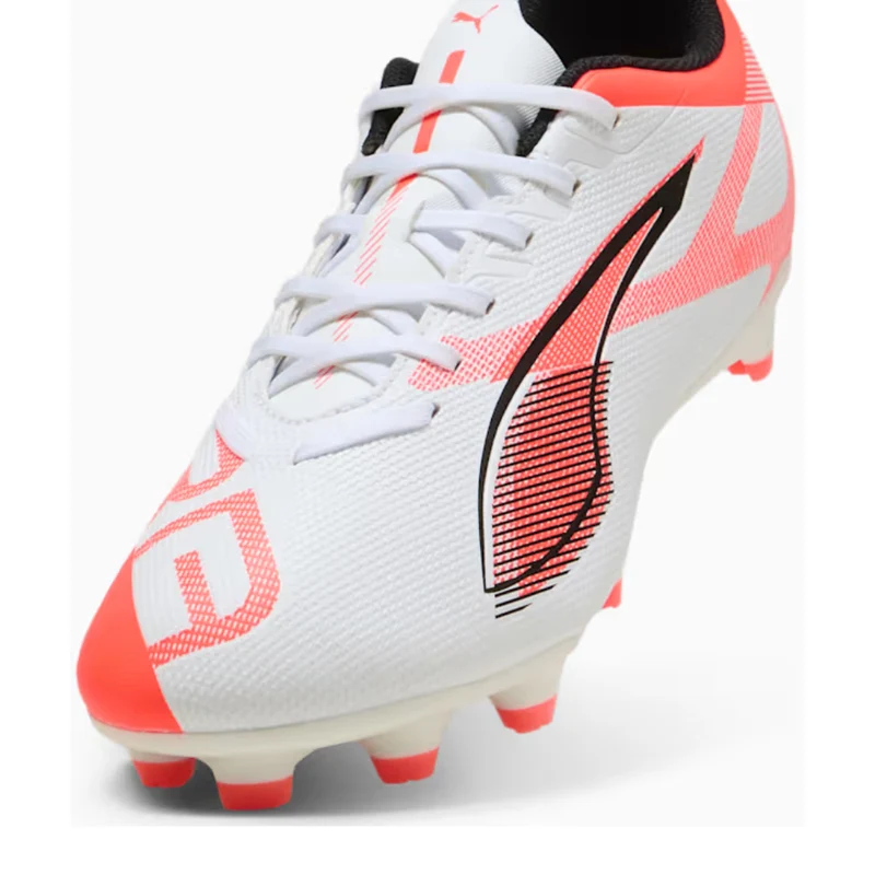 Puma Tacos para Fútbol Ultra 5 Play Blanco/Rojo, para Hombre