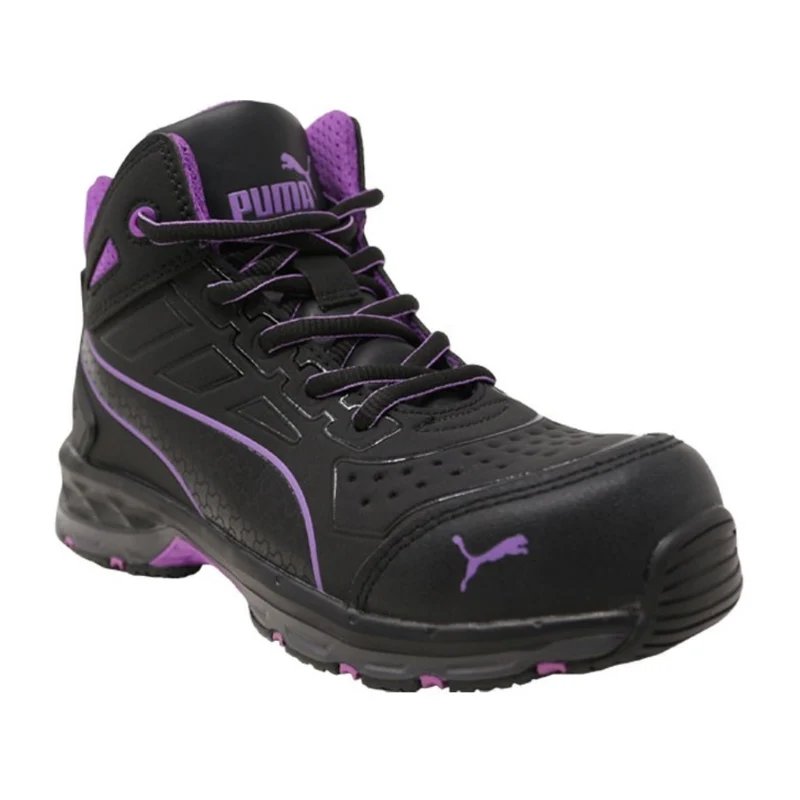 Puma Zapatos de Seguridad Stepper 2.0 Negro/Morado, para Mujer