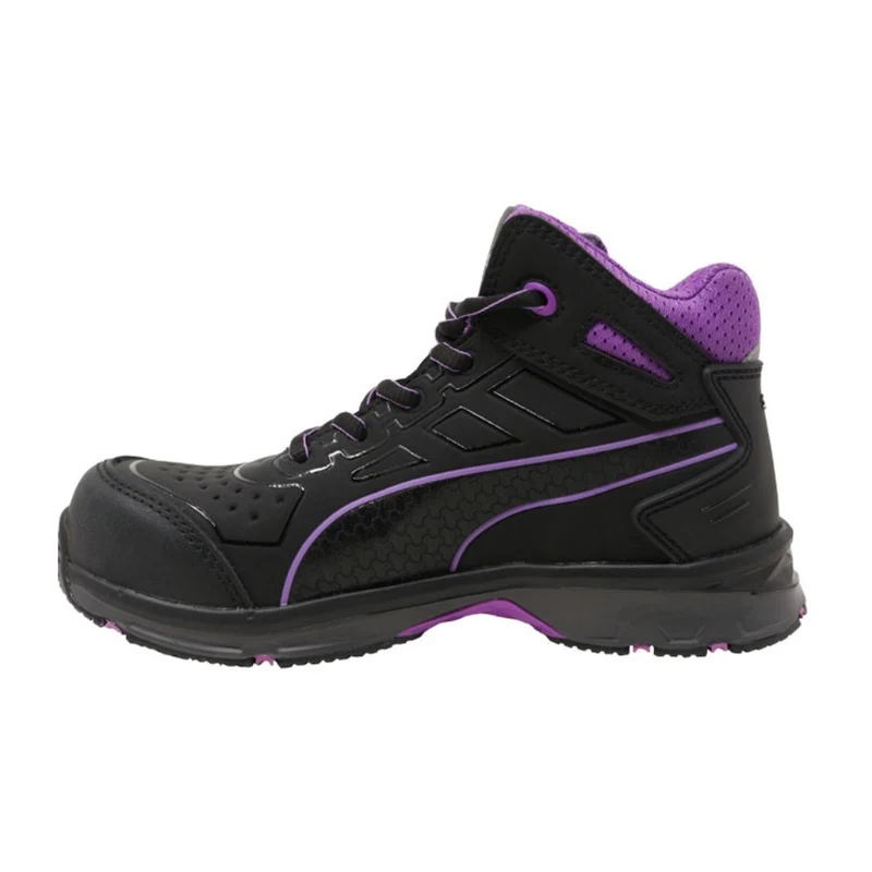 Puma Zapatos de Seguridad Stepper 2.0 Negro/Morado, para Mujer