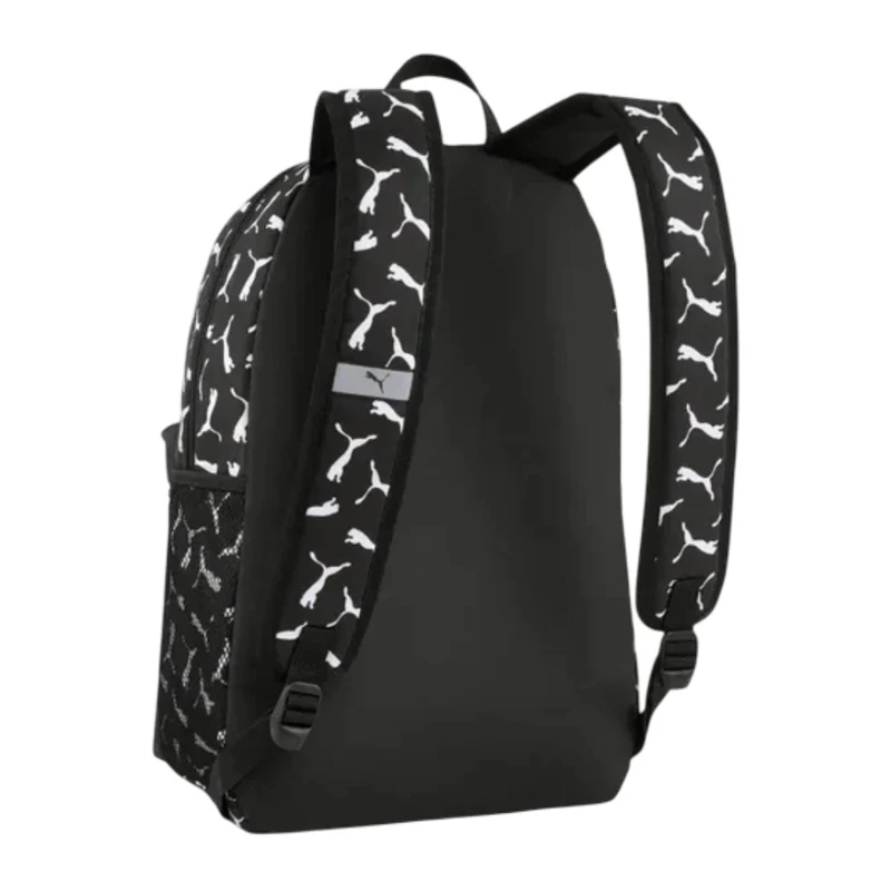 Puma Mochila Casual Phase AOP Logotipo Negro, Unisex
