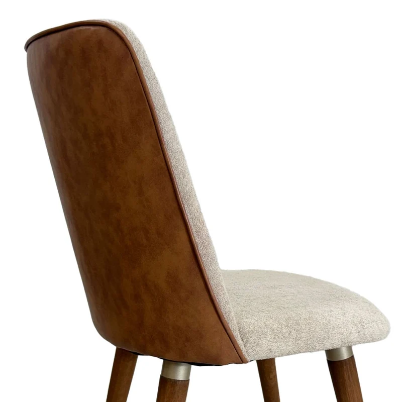 Tokoa Silla para Comedor de Madera Tapizada con Chenille/Vinilo (PA1303951)