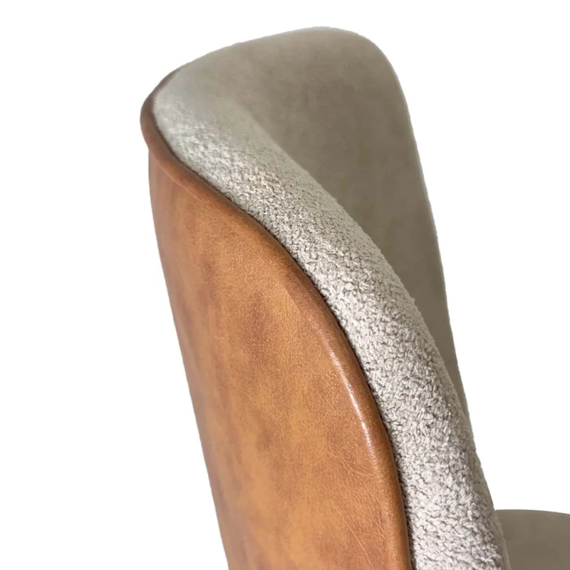 Tokoa Silla para Comedor de Madera Tapizada con Chenille/Vinilo (PA1303951)
