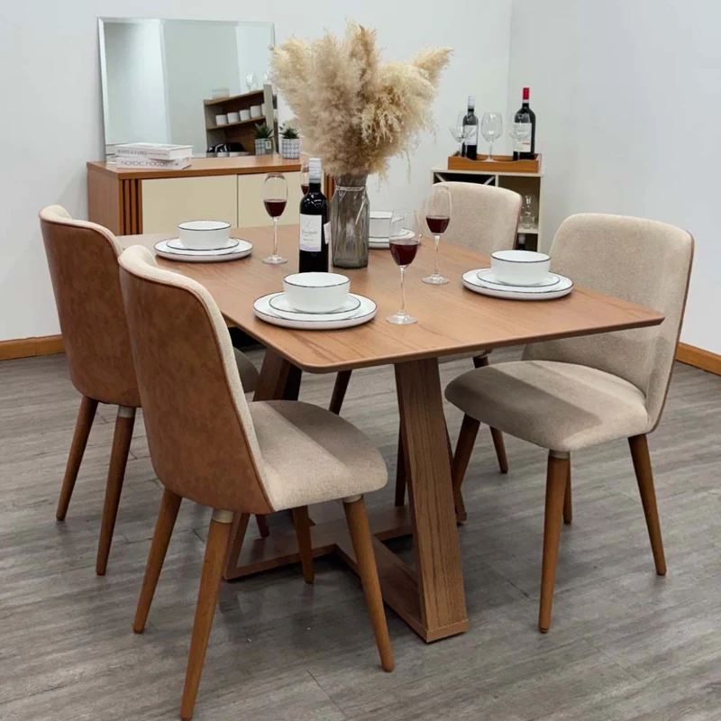 Tokoa Silla para Comedor de Madera Tapizada con Chenille/Vinilo (PA1303951)