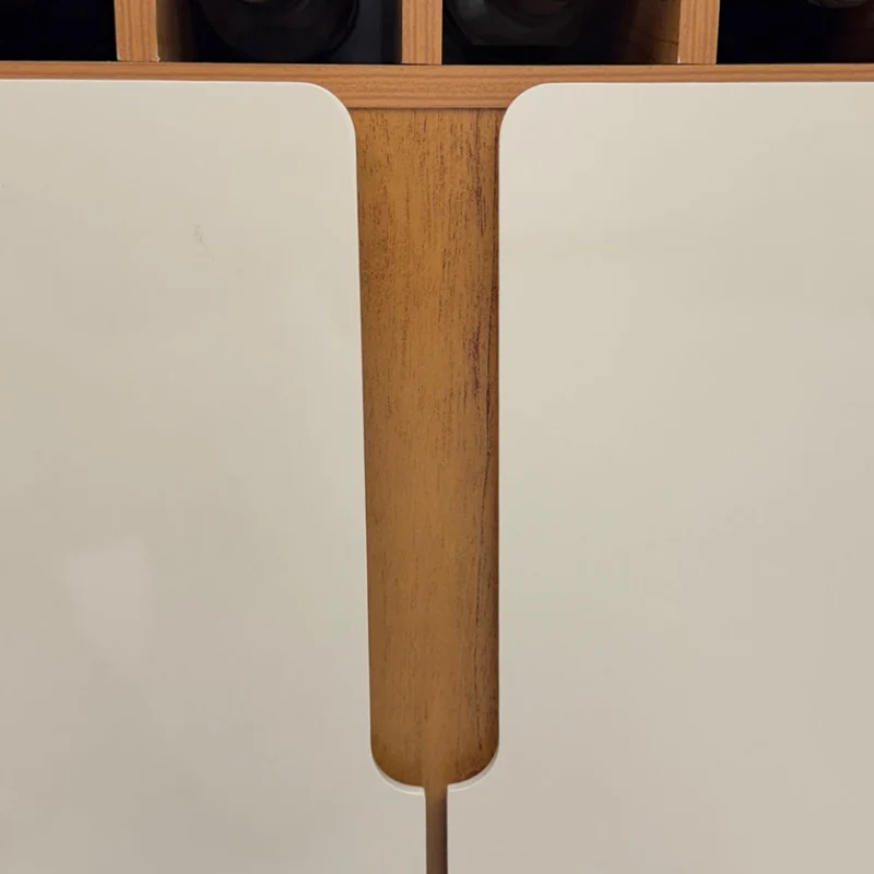 Tokoa Mesa Auxiliar con 2 Puertas y Vineras 73cm Off White (50522344)