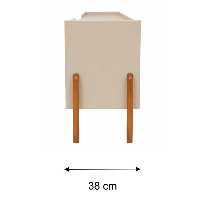 Tokoa Mesa para TV con 4 Puertas 170cm Off White (11080344)