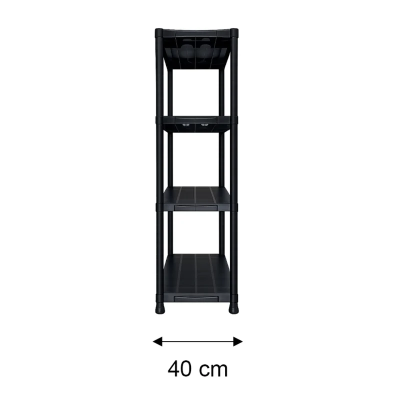 Tokoa Estante de Plástico 4 Niveles 90x40x138cm (OM-9105)