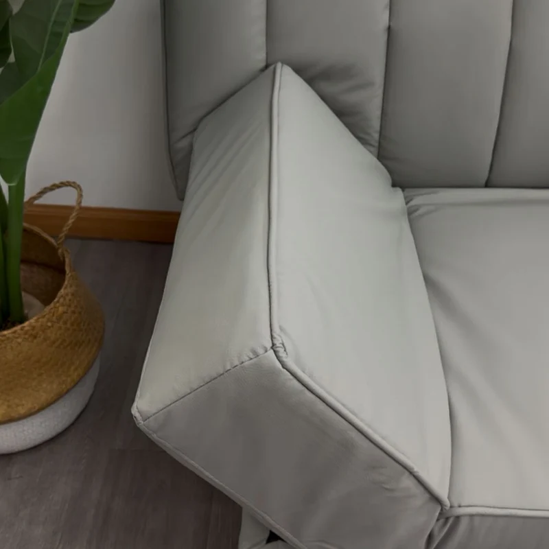 Tokoa Sofá Cama Cuero Sintético con Brazos Ajustables 188x79x82cm (SA-4380)