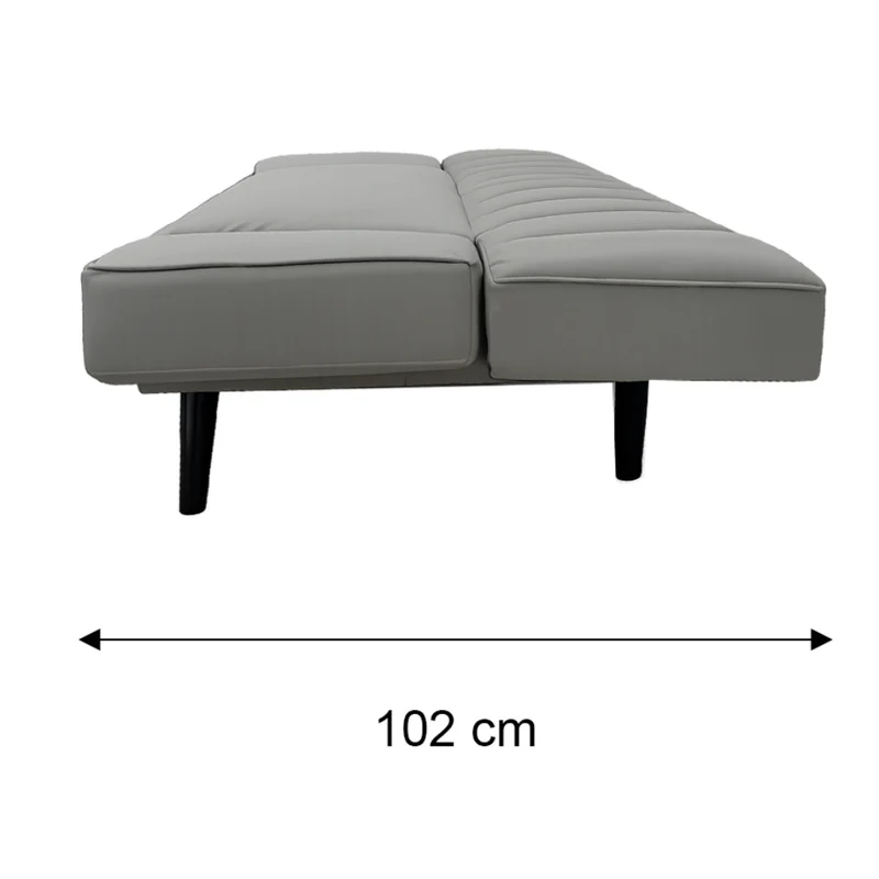 Tokoa Sofá Cama Cuero Sintético con Brazos Ajustables 188x79x82cm (SA-4380)
