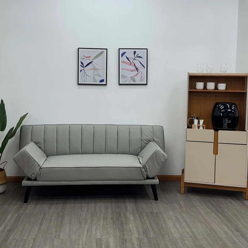 Tokoa Sofá Cama Cuero Sintético con Brazos Ajustables 188x79x82cm (SA-4380)