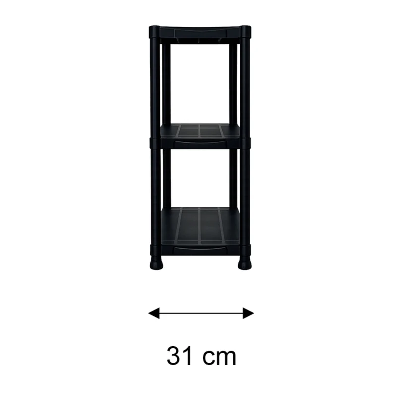 Tokoa Estante de Plástico 3 Niveles 61x31x91cm (OM-9103)