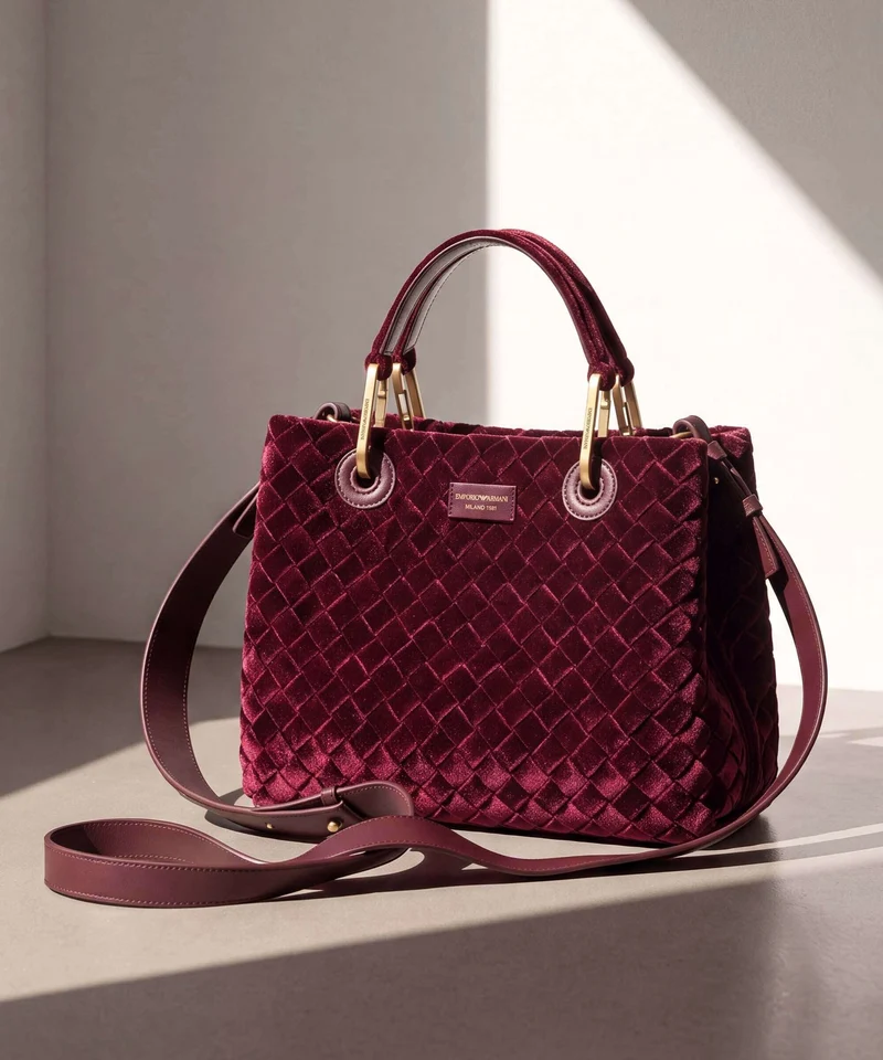 Emporio Armani My EA S Bolso de mano bordeaux
