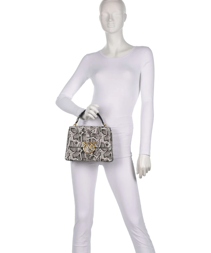 Pinko Love One Classic Bolso de mano roccia/nero/antique gold