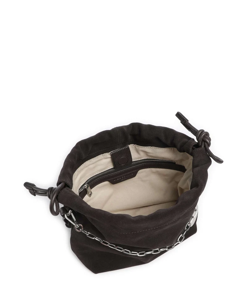 Liebeskind Lya II Hydro Suede S Bucket bolso de mano deep soil