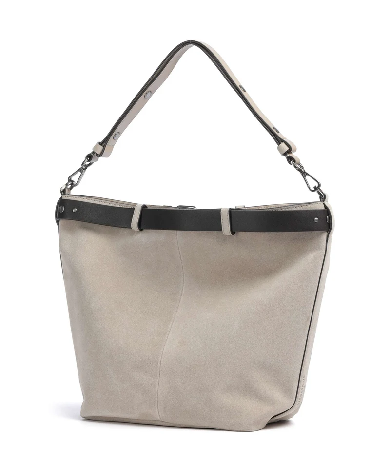 Liebeskind Zita Hydro Suede L Bucket bolso de mano beige