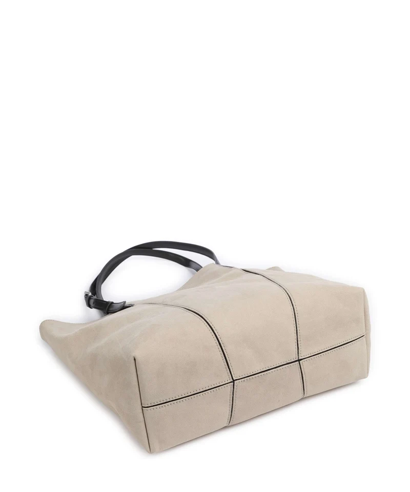 Liebeskind Una Recycled Suede M Bolsa shopping beige