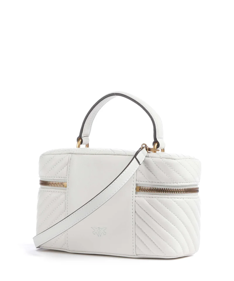 Pinko Vanity Mini Bolso de mano bianco nembo/antique gold