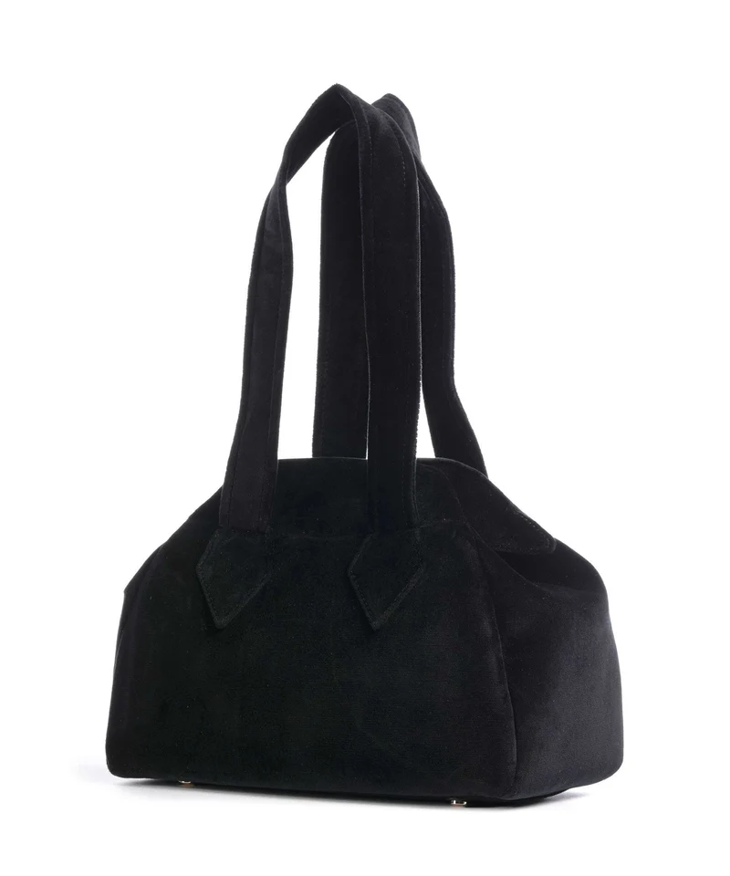 Vivienne Westwood Archive Velvet Medium Bolso de mano black