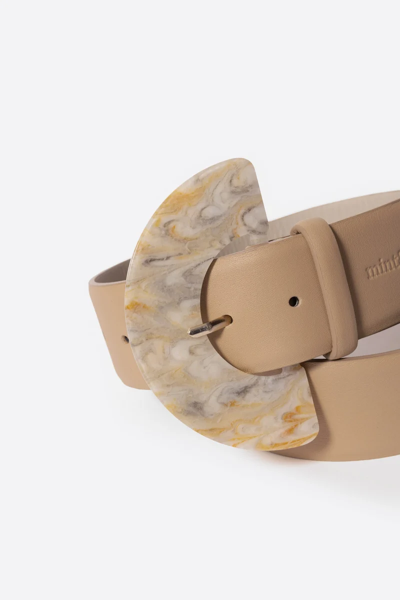 Cinturon moon beige XL