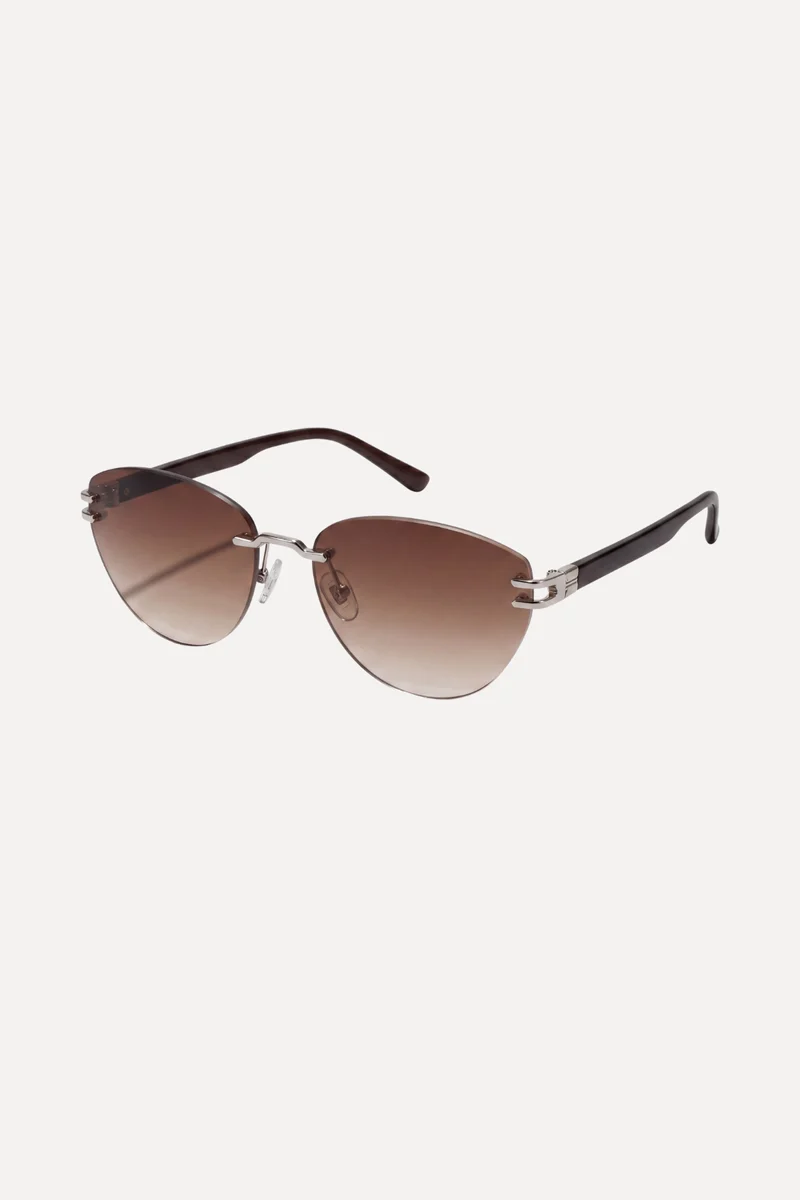 Sophia Sunglasses - Silver-Pink