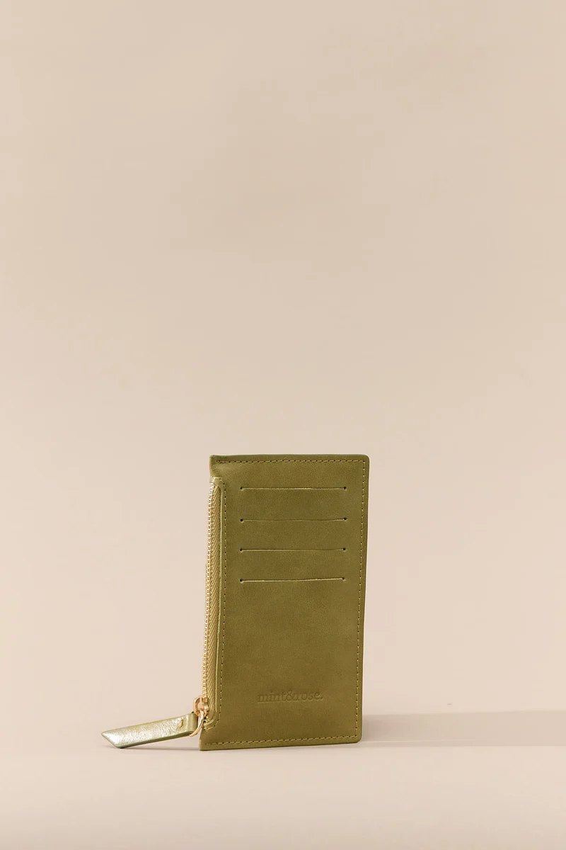 Tarjetero olive