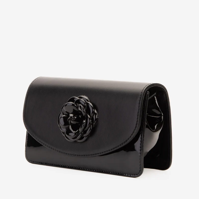 The Diva Black Leather Handbag