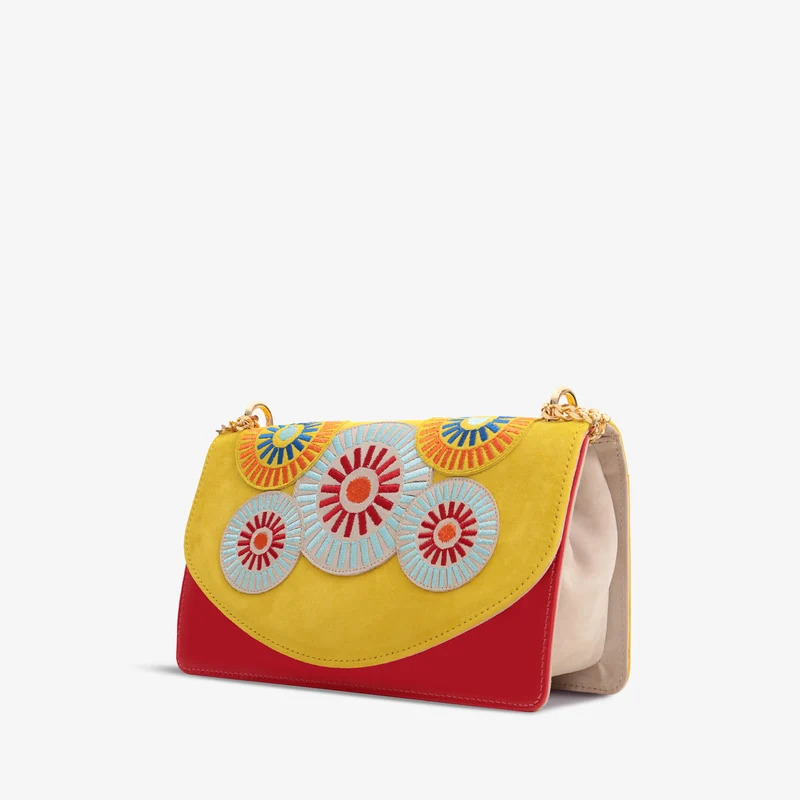 The Parama Yellow Leather Handbag