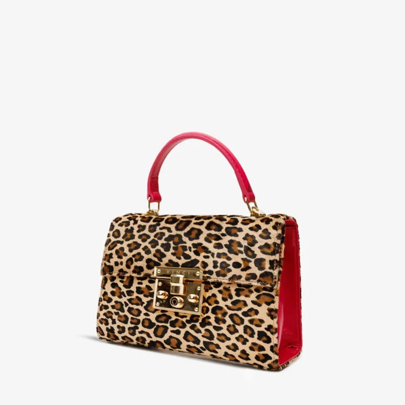The Olbia Leopard Leather Handbag