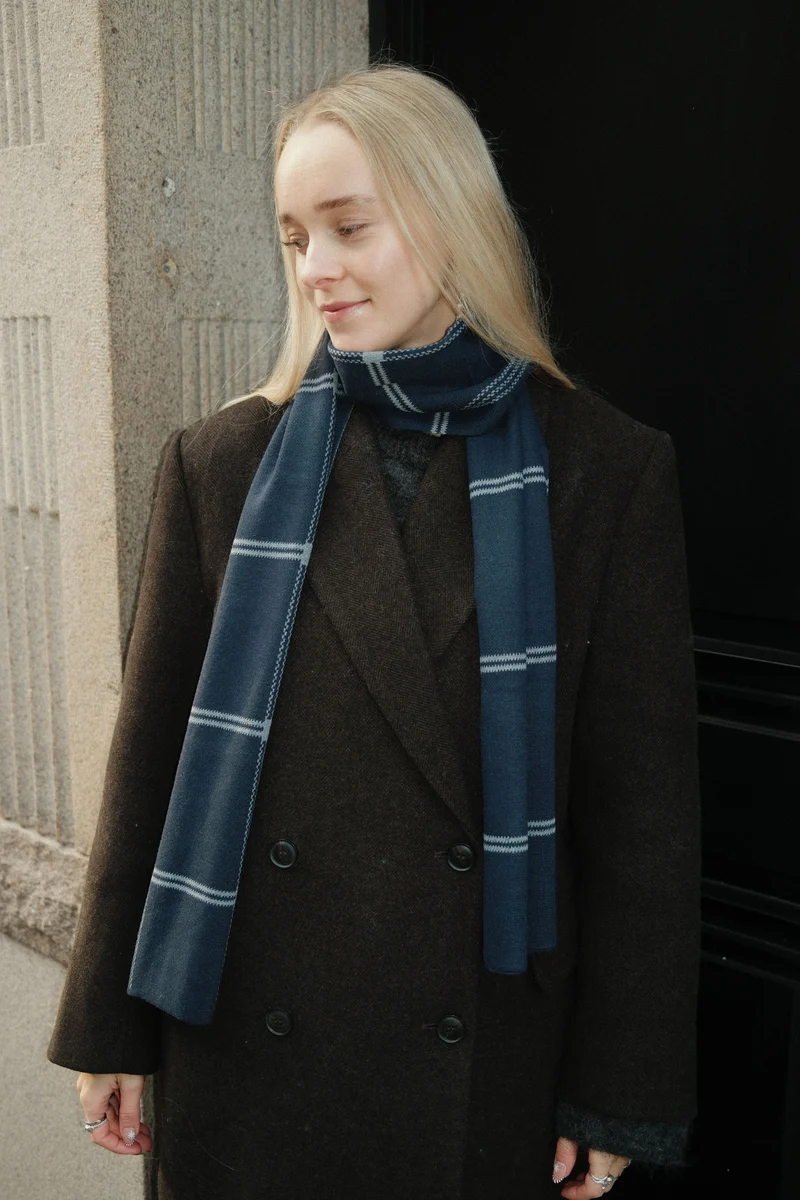 Scarf - Navy Stripes