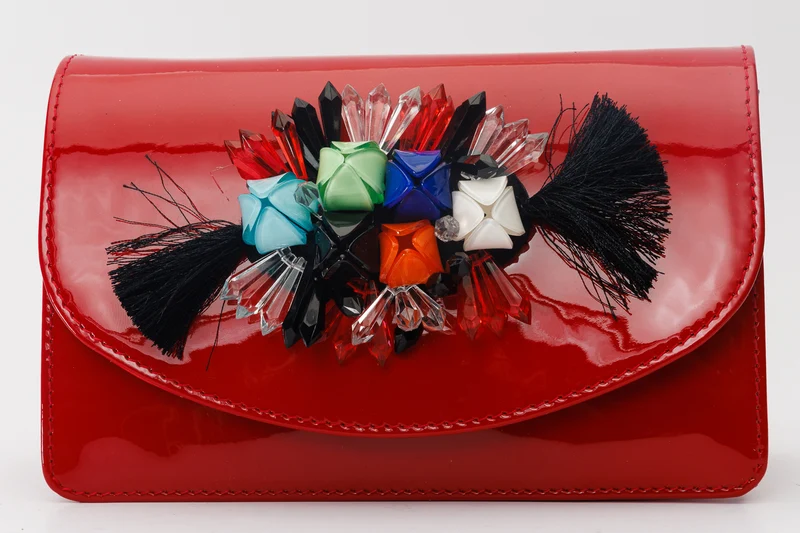 The Vigo Red Patent Leather Handbag