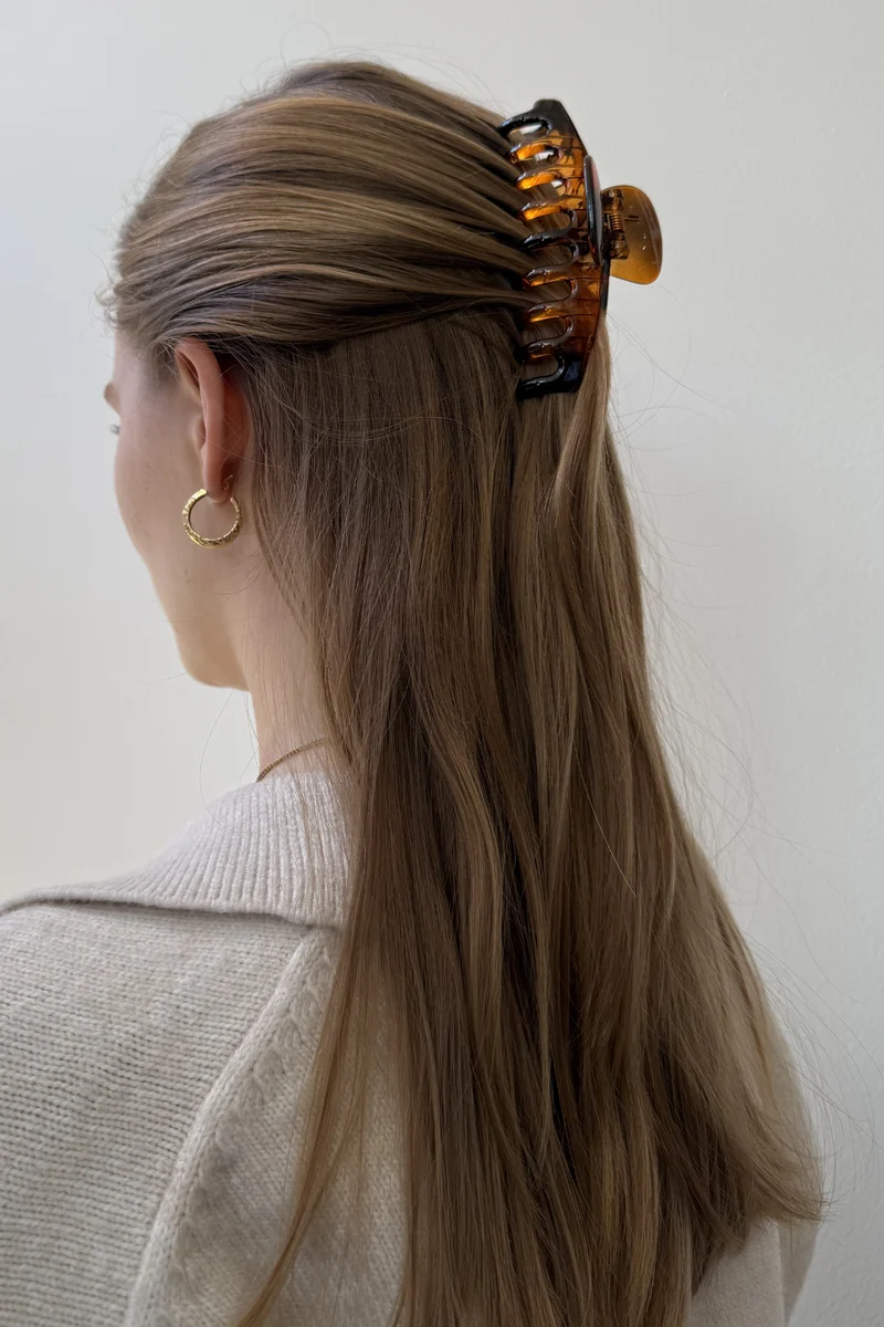 Olivia Hair Clip - Brown
